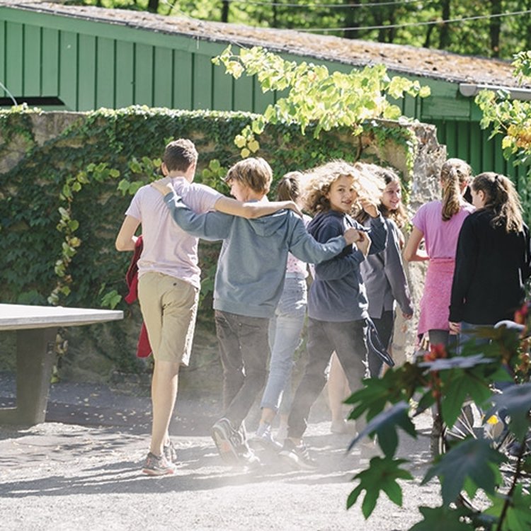 Schülerinnen und Schüler im Internat